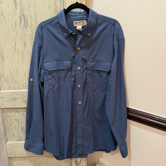 DELUTH TRADING FISHING SHIRT SZ LARGE - Picture 1 of 5